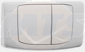 AG-RIOS WHITE DOUBLE EXHAUST BUTTON PLATE VALSIR VS0828501 - MTSh137