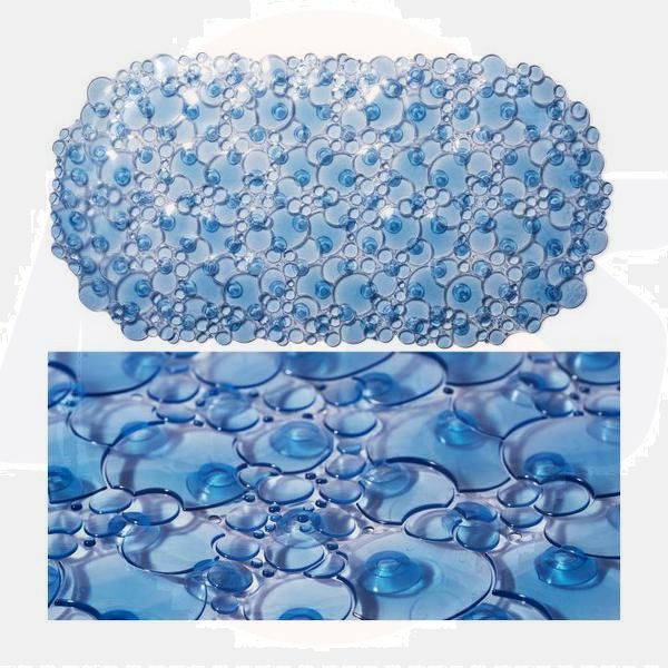 Croydex AH220724 Bubbles PVC Bath Mat Blue