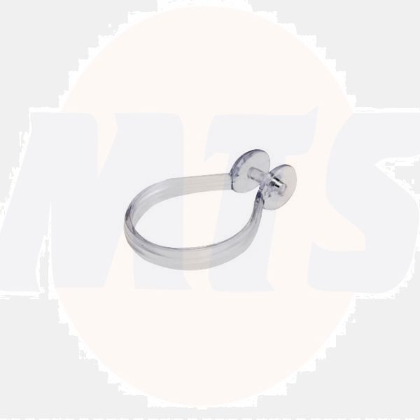 Croydex AK142232 Curtain Rings (12 Pack) Crystal