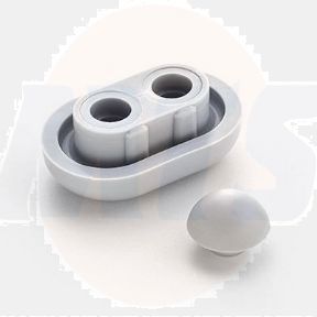 Armitage Shanks Bakasan Toilet Seat Buffer Set  SV57267 GREY One big one and one small one