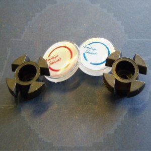 Armitage Shanks Starlite indices & holders Hot & Cold - Chrome S9655AA /   5012001346747