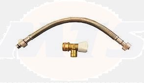 Roca Pro / Basic shut off cock and hose AV0014600R / V0014600R