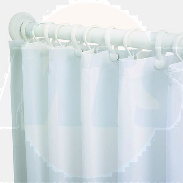 Twy AV6817WH Avalon Shower Curtain