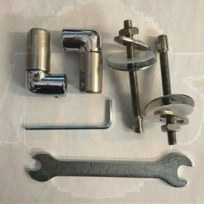 AXA/Bauhaus Stream 2 RG6105W Toilet Seat Hinge Kit  HI6105EA2 SOFT CLOSE