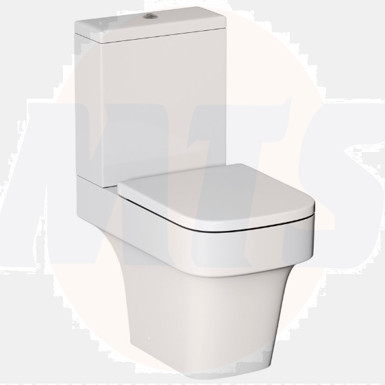 B&Q Cooke and Lewis Caldro Close-Coupled Toilet Seat and Cover Only Soft Close