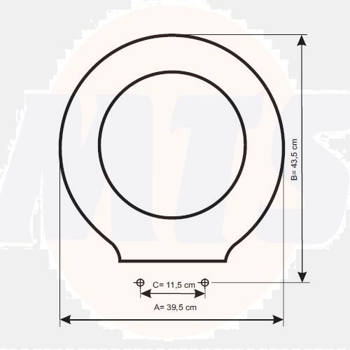 BELLAVISTA-OLIMPIA TOILET SEAT AND COVER WHITE 