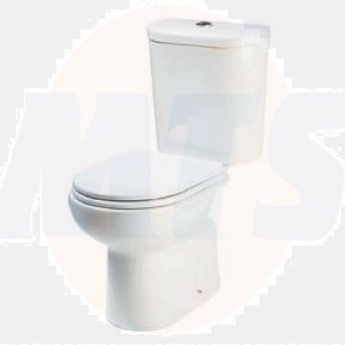BELLAVISTA STYLO ORIGINAL TOILET SEAT WITH HINGES WHITE WRAP OVER STANDARD CLOSE 