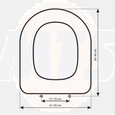 BELLAVISTA STYLO PERGAMON TOILET SEAT SOFT CLOSE