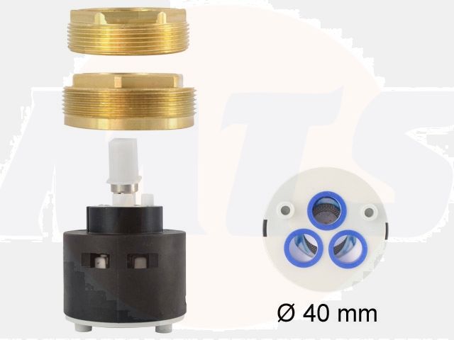 Blanco Cartridge set HP PALLAS/-S,ACTIS/-S with two counter-nuts 126111