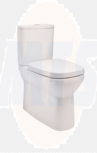 Thirty6 Toilet Seat & Cover - Soft Close - Chrome Hinges - White 