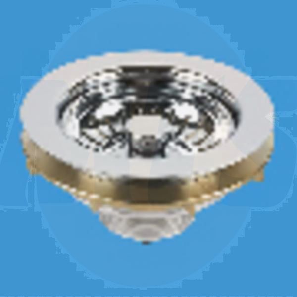 McAlpine BSW-BR-CP Basket Strainer Waste BN/Spring