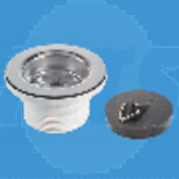 McAlpine BSW9P 1/1/4in Centrepin Bath Waste plug