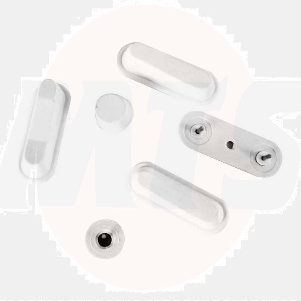 UNIVERSAL STUDDED NYLON BUMPER FOR WOODEN TOILET SEAT 12 MM WHITE 10006286