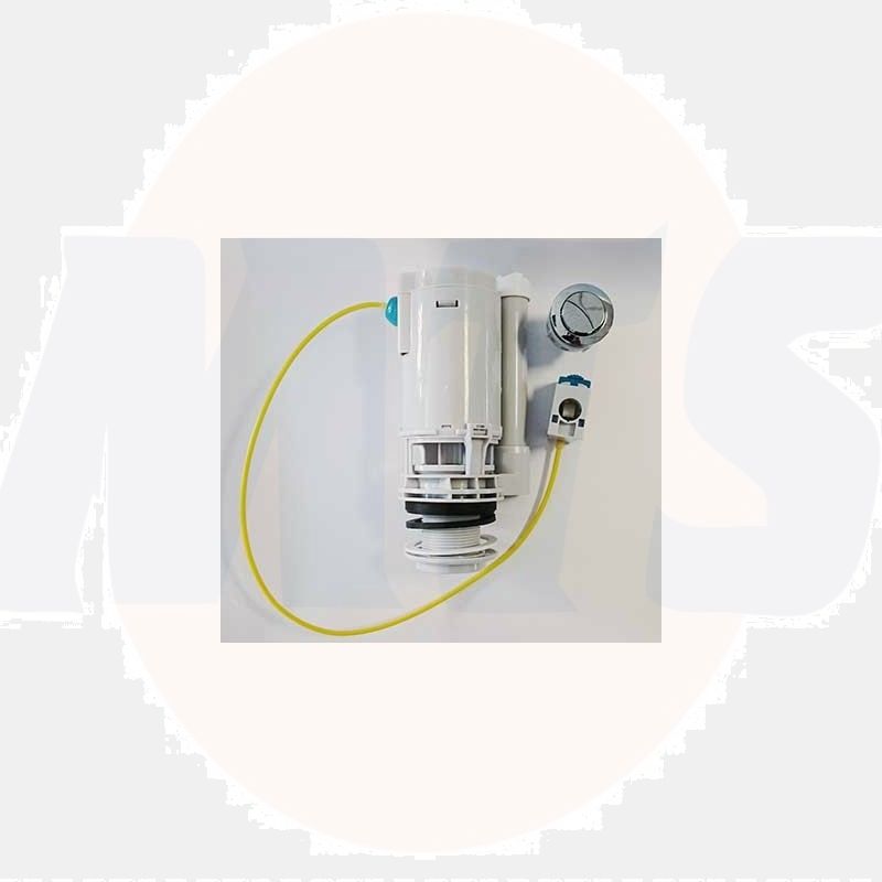 Burlington & Savoy Bathstore & Shires Push Button Flush Valve A2432 main unit height is 17cm and thread is 2 ¼  PUSH BUTTON NOT INCLUDED