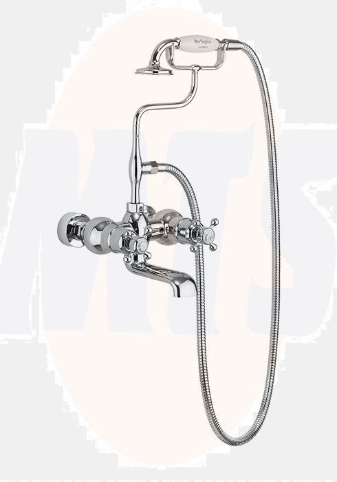 Burlington SP873 chrome bevel and threaded part of Burlington & Arcade valve handles