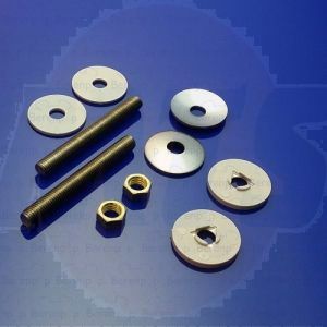 BZ5999 Pressalit Calmo-T Soft set of hard chrome hinges