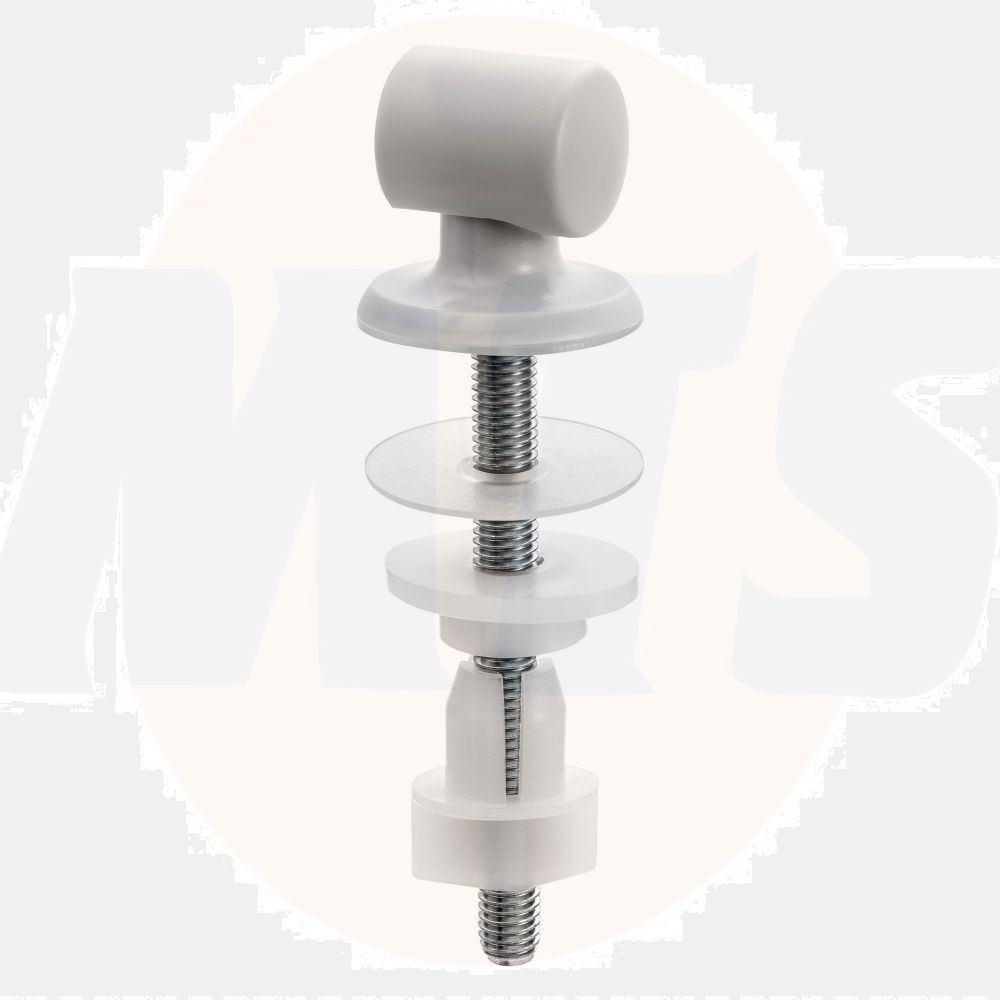 Cedo white silver effect soft close toilet seat hinge  4016959119140   C1601Y