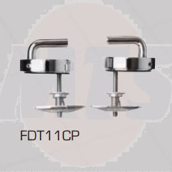 Celmac Top fix Chrome Plated Brass Hinge Set FDT11CP