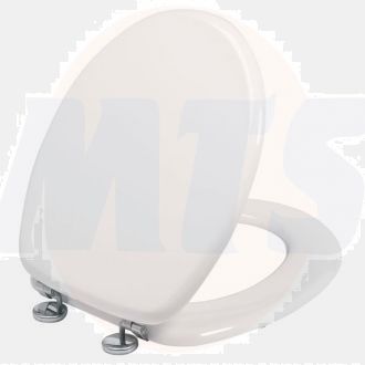 Celmac Wirquin WOODY Toilet Seat  - Stainless steel hinges, seat made of mouldwood 21230004
