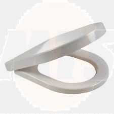 Celmac 20721512 Disco D shaped Seat and Cover White