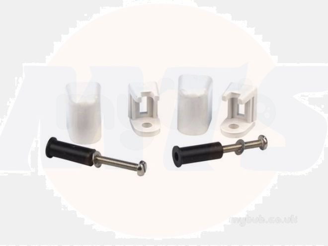 Celmac FTF11WH Top Fix Toilet Seat Hinge Pack, White