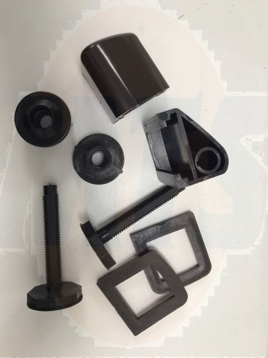 Celmac / Ideal Standard / Bemis Plastic Toilet Seat Hinges BLACK 