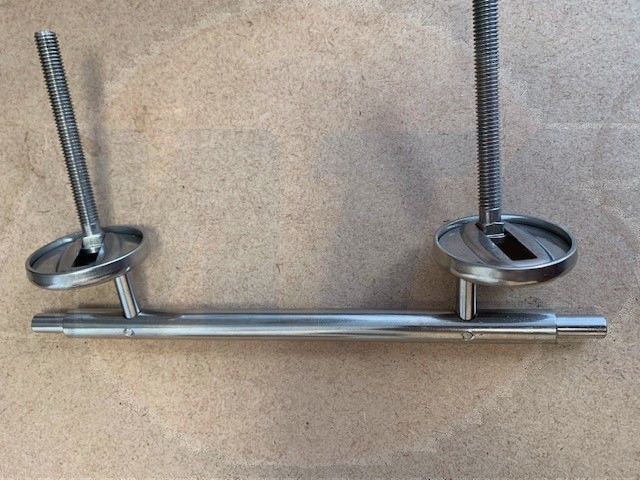Celmac Wirquin Toilet Seat Hinges Chrome Bottom Fixing
