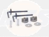 Cersanit Toilet Seat Hinges- a set of metal Hinges, K99-0001 / 5907536626504