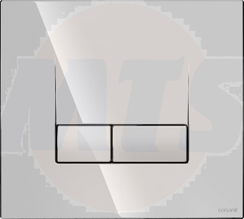 Cersanit base smart flush button Plate in Gloss Chrome K97-493