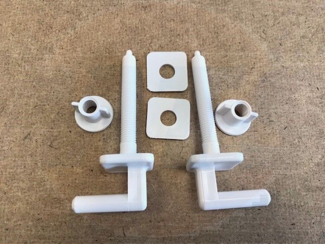 Cersanit Universal Toilet Seat Hinges Plastic not same as Twyford jupiter Hinges