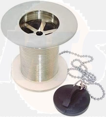 Chrome Finish Unslotted Belfast Sink Waste - WSK23CP