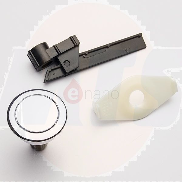 Sanindusa Toilet Cistern Circle Chrome Push button to flush the SOLO 7134