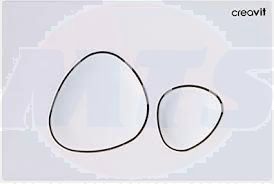 Creavit Flush plate Chrome / Push Plate Creavit Spa Toilet Stock Plate 2-Quantity Rinsing White GP7001.00