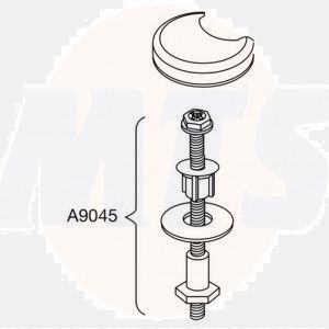 Pressalit Calmo 556 Universal Toilet Seat Hinge - D15999