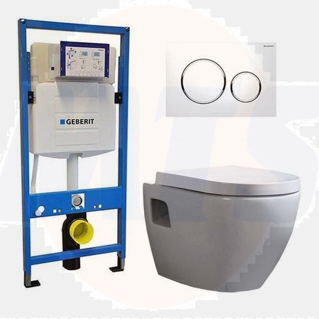 Geberit UP 320 Toilet set -Daley Sigma-20 White - Built-in WC Wall-hung toilet  DC2459