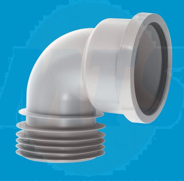 McAlpine DC90-GR Gry 90 Deg Bend Con 4in/100mm{10