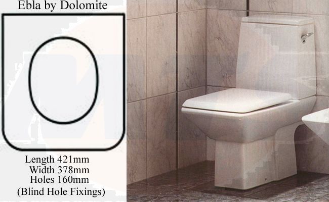 DOLOMITE  EBLA TOILET SEAT AND COVER