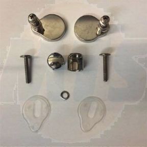 Duravit Caro Soft-Close Toilet Seat Hinges 0061591000