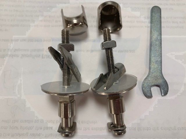 Duravit PuraVida Soft-Close Toilet Seat Hinge Set 0061301000  C7402G 410170