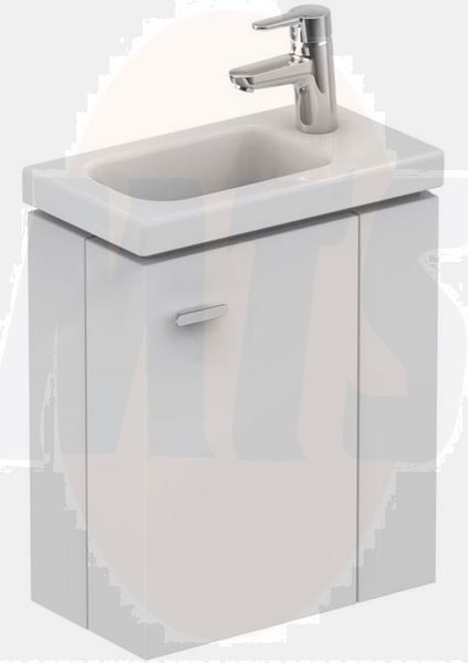 Ideal Standard Spares Concept Space 450 x 250mm wall hung Guest basin unit with L shaped door - Right hand - White -E0371WG
