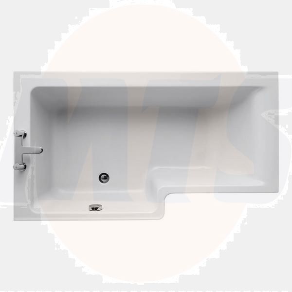 Ideal Standard  Concept 150 x 70cm Square Shower Bath, left hand - no tapholes  E049501