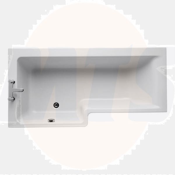 Ideal Standard  Concept 170 x 70cm Square Shower Bath, left hand - no tapholes  E051201