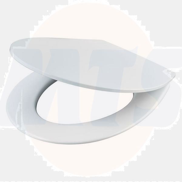 ARMITAGE SHANKS SANDRINGHAM S21 STANDARD CLOSING TOILET SEAT PLASTIC WHITE E131901