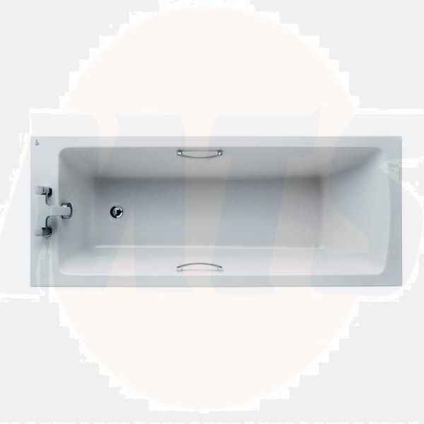 Ideal Standard  Tempo Arc 170 x 70cm rectangular bath with grips - no tapholes  E155801