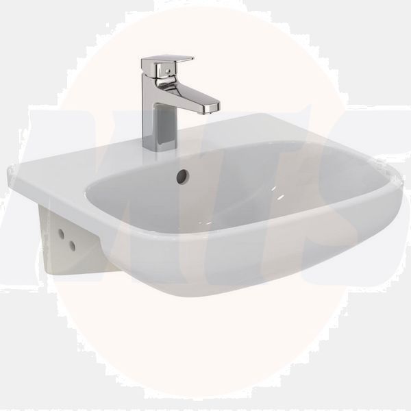 Ideal Standard  Ideal Standard i.life A 50cm semi-countertop washbasin, 1 taphole   E246701