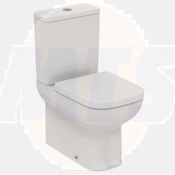 Ideal Standard  Ideal Standard i.life A close coupled back to wall wc bowl with horizontal outlet and rimls+ technology   E251001