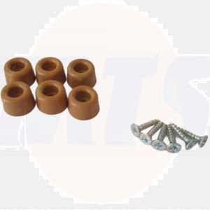 SET OF BUFFERS FOR WOODEN SEAT