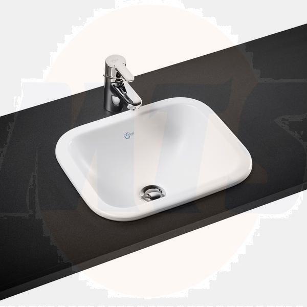 Ideal Standard  Concept Cube 42cm inset basin, no tap deck  E502701