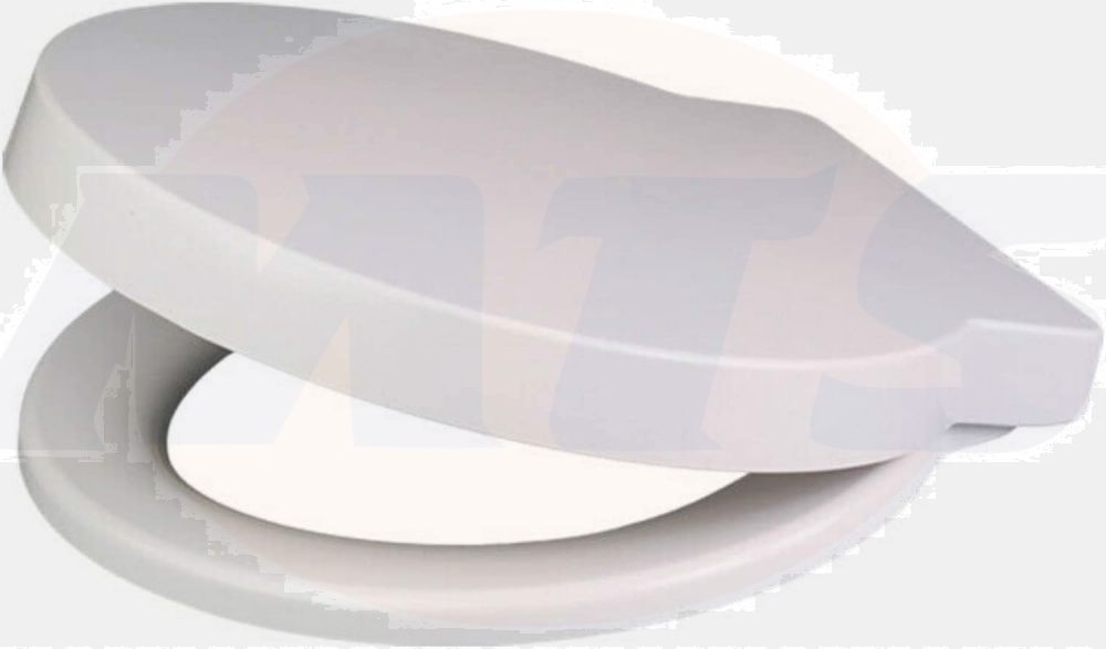 Euroshowers 87360 Round Soft Close Toilet Seat White 400 mm x 420 mm