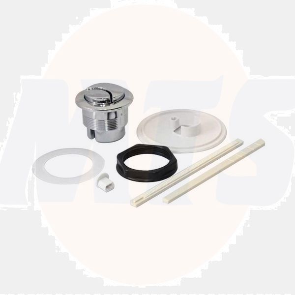 Fastpart Ideal Standard Spare Dual Flush Push Button, with a Large White round Plate EV344AA